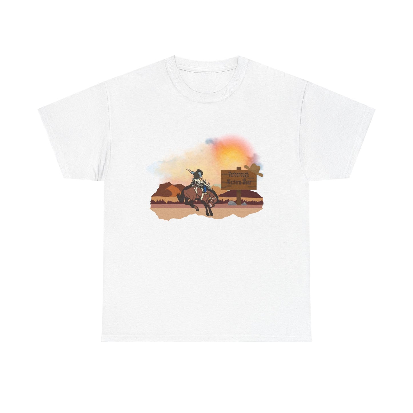 Desert Sunset Cowboy (Adult Tee)