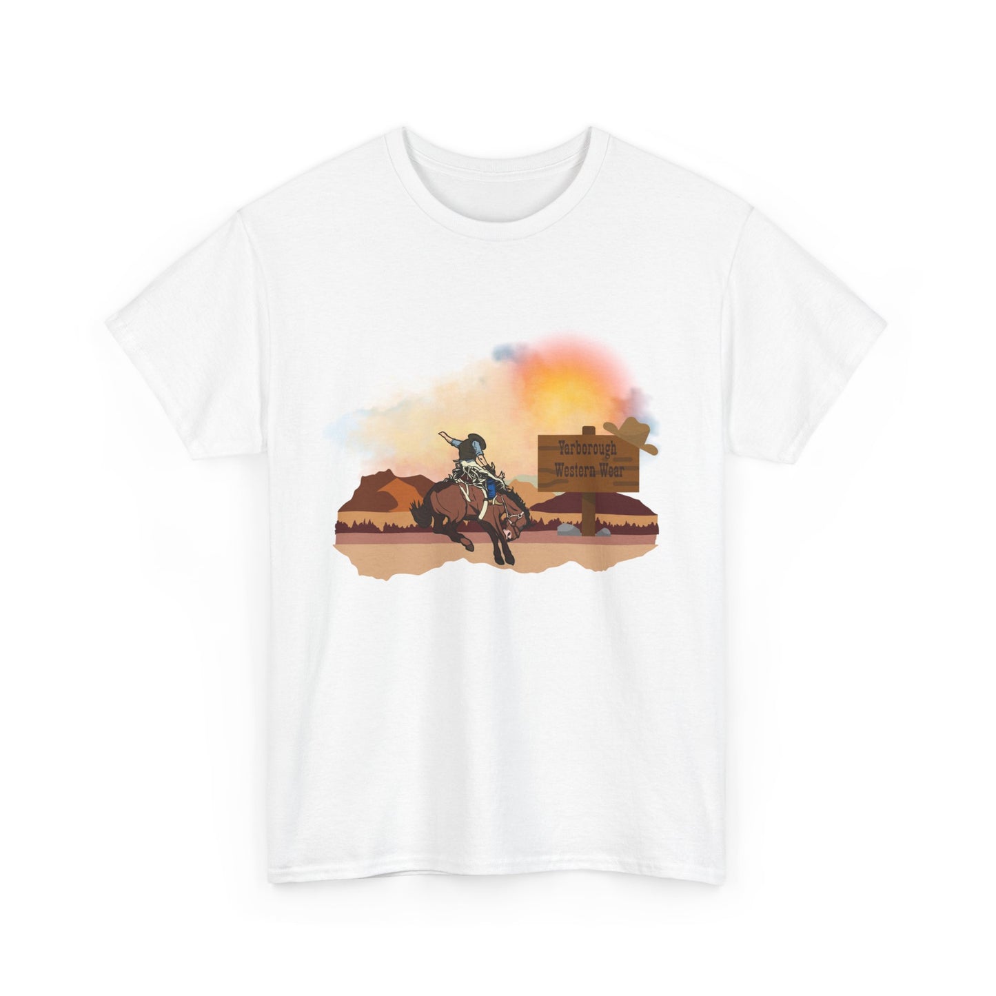 Desert Sunset Cowboy (Adult Tee)