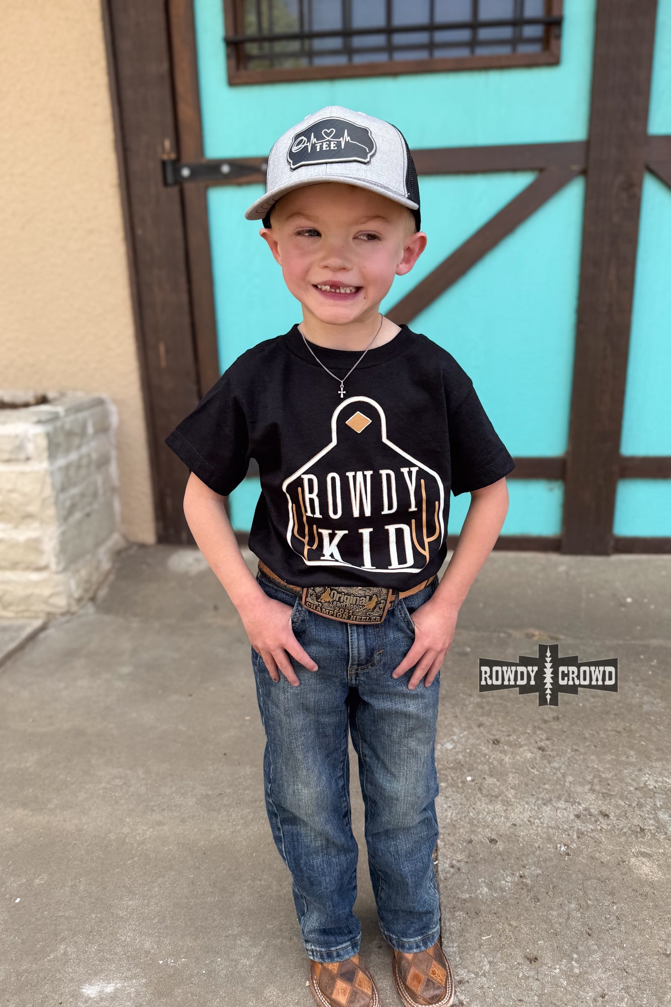 BROWN- Rowdy Kid Tee